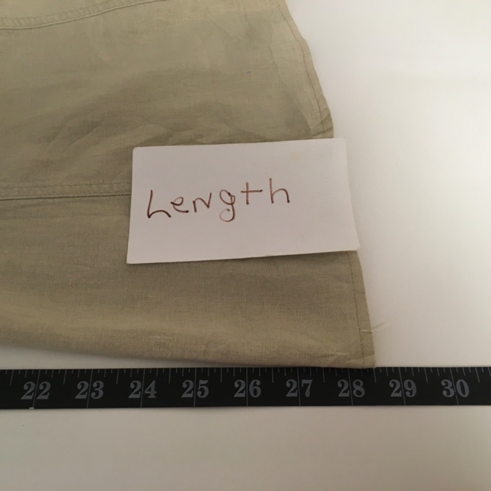 Dress Barn  linen skirt SZ 18 godet tan office casual office beachy - Picture 9 of 10